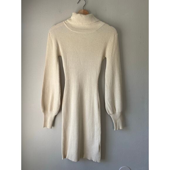 Butter Yellow Midi Fall Sweater Dress – Pink Lily - Picture 1 of 7